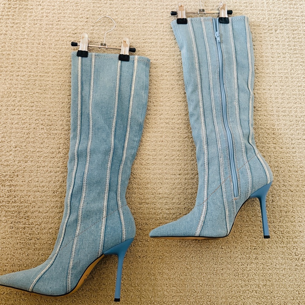 Aldo Blue Knee-High Boots